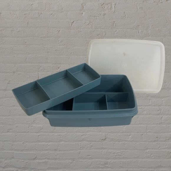 Tupperware Tuppercraft 767 Divided Stow-N-Go Sewing Crafts Tackle Box Vintage - Picture 11 of 11